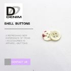 Natural White Butterfly Shell Shirt Buttons , Mother Of Pearl Suit Buttons
